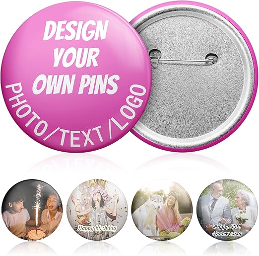 Badge personnalisé 58 mm – Photo ou prénom – Cadeau original