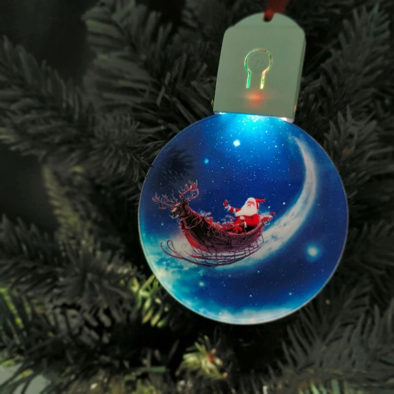 Pendentifs ronds vierges acrylique sublimation – Ornements lumineux