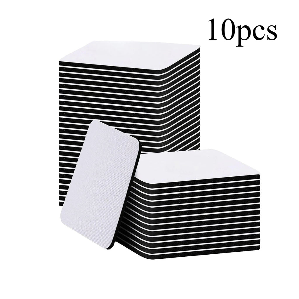 Sous-verres vierges sublimation 10x10 cm – Lot de 10 ou 30
