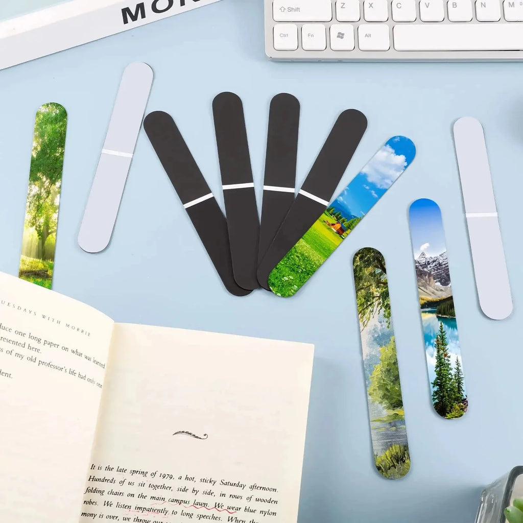 10 blank magnetic bookmarks for sublimation
