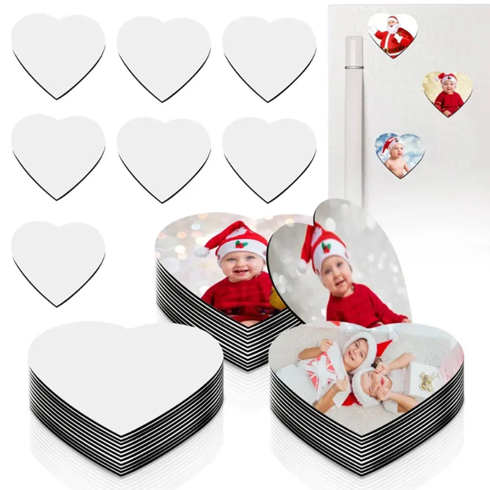 Aimant réfrigérateur vierge sublimation – Décoration – Lot de 10