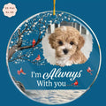 Ornement commémoratif personnalisé animal – Photo – Décoration sapin Noël