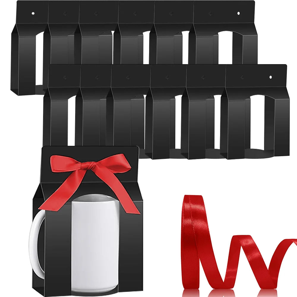 Boîte emballage tasse sublimation avec fenêtre – Lot de 12