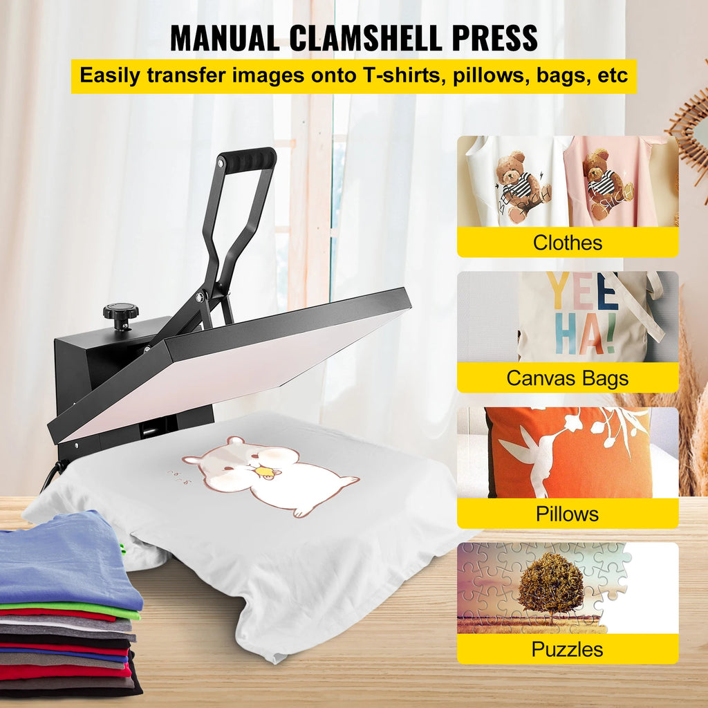Presse à chaud sublimation 16"x20" – Type portefeuille – DIY