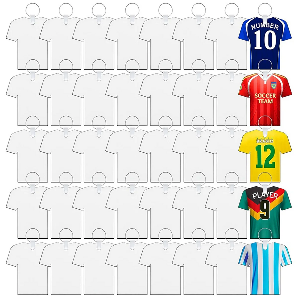 Porte-clés MDF vierges sublimation – Ballon football – Lot de 120