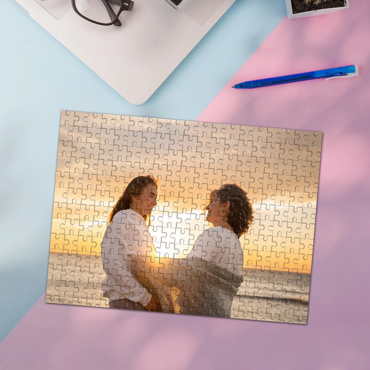 Puzzle photo personnalisé 35 à 1025 pièces – Cadeau unique famille et amis