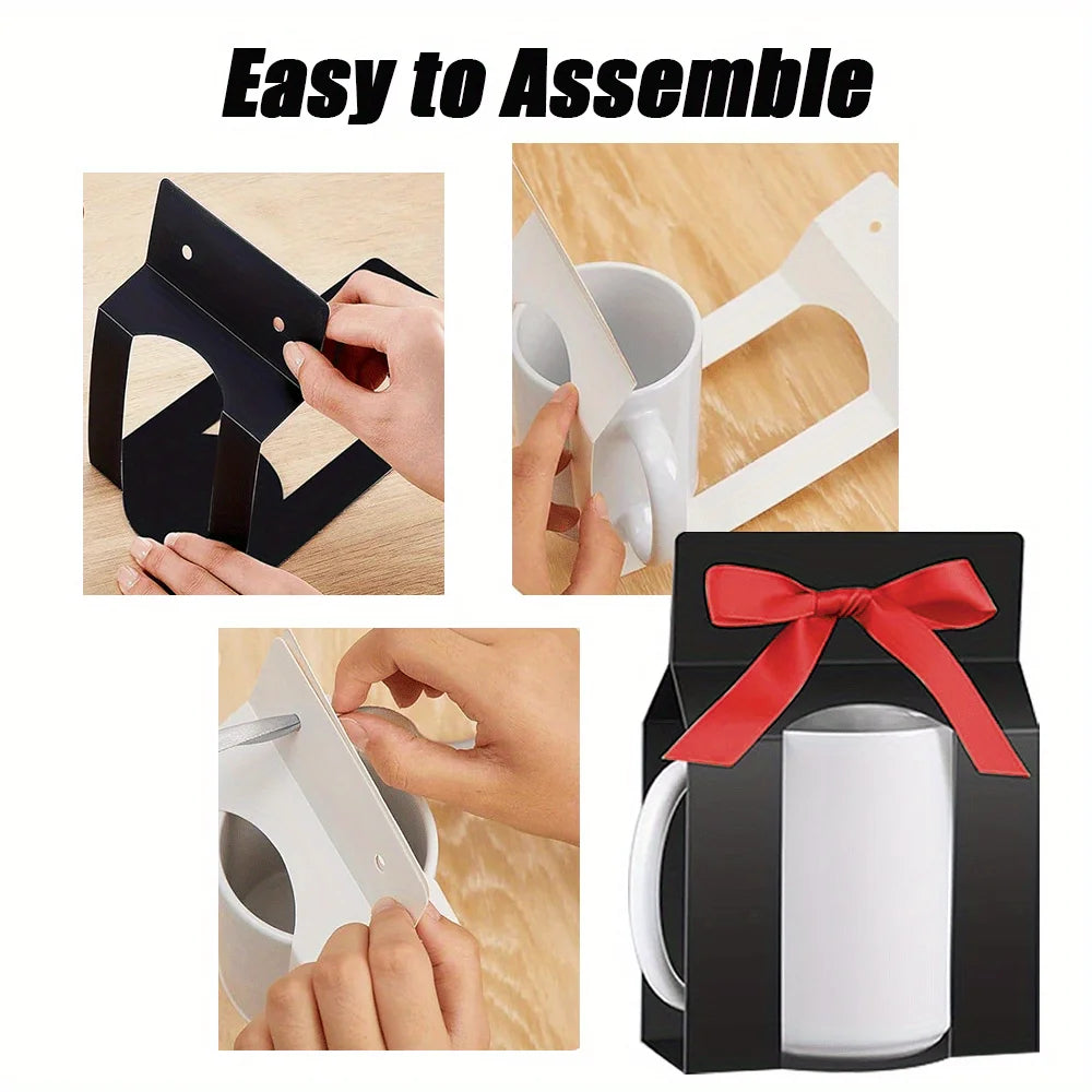 Boîte emballage tasse sublimation avec fenêtre – Lot de 12