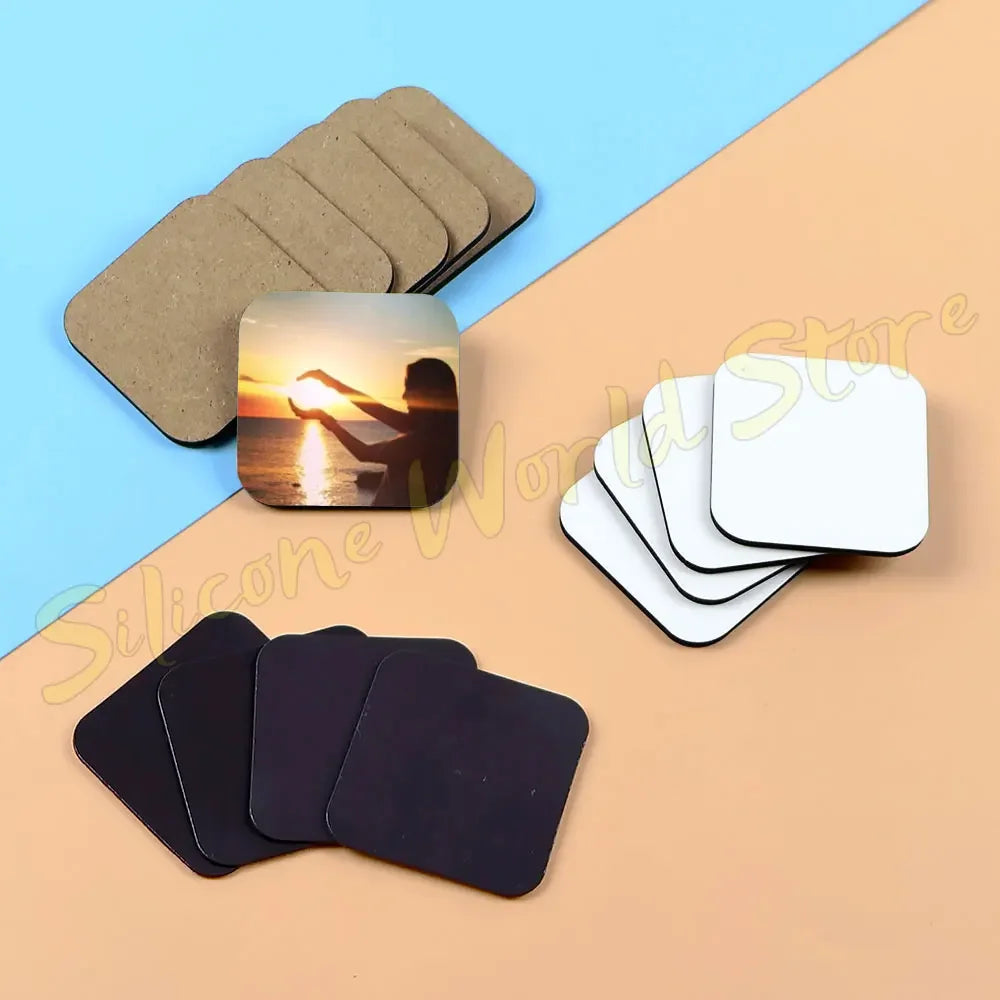 Sticker aimant réfrigérateur vierge sublimation DIY – Lot de 10