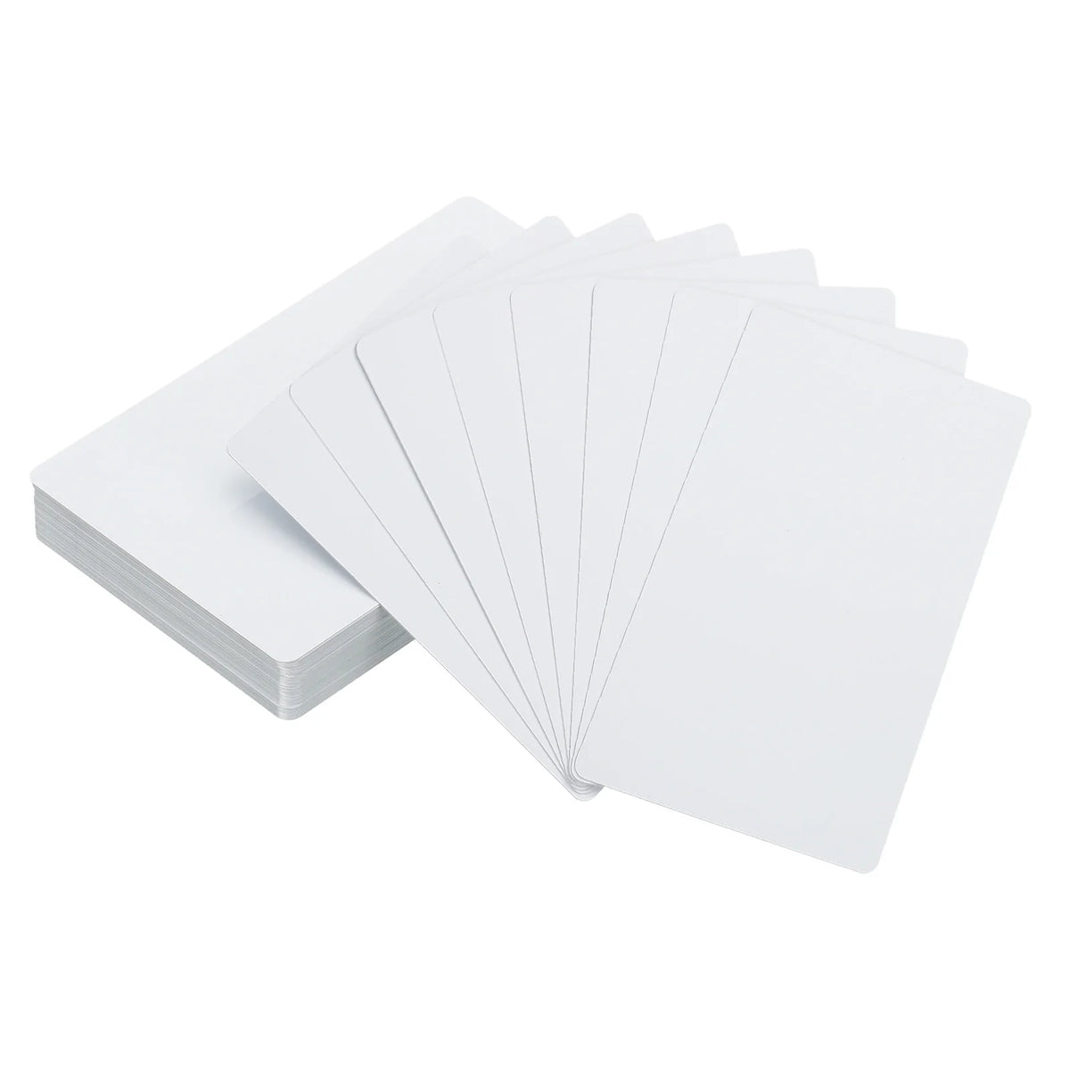 Cartes de visite aluminium vierges sublimation – Blanc ou argent