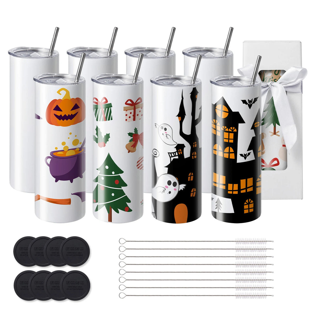 Gobelet inox double paroi vierge sublimation – Lot de 8 à 50
