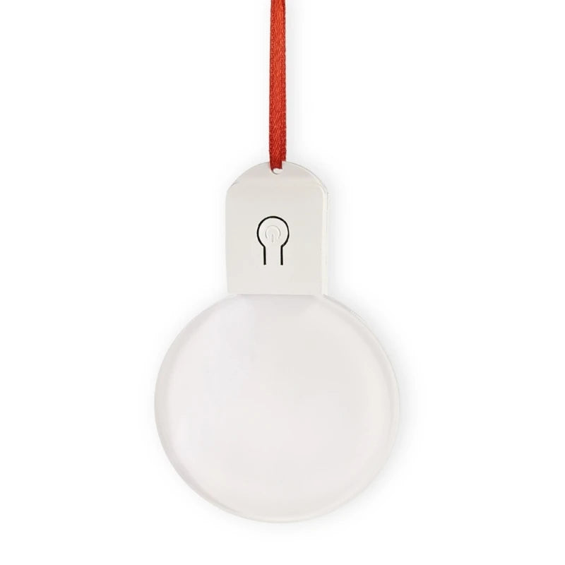 Pendentifs ronds vierges acrylique sublimation – Ornements lumineux