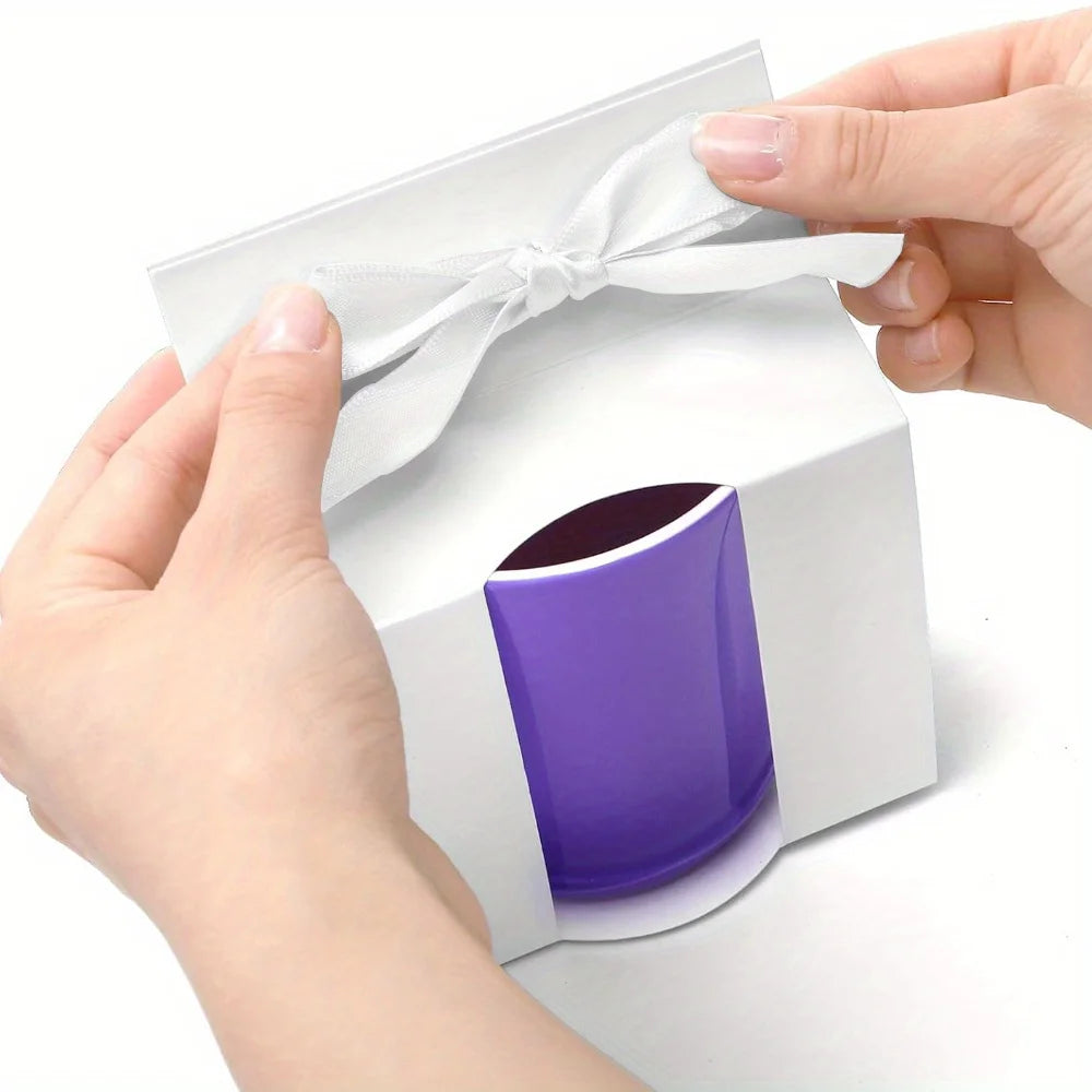 Boîte emballage tasse sublimation avec fenêtre – Lot de 12
