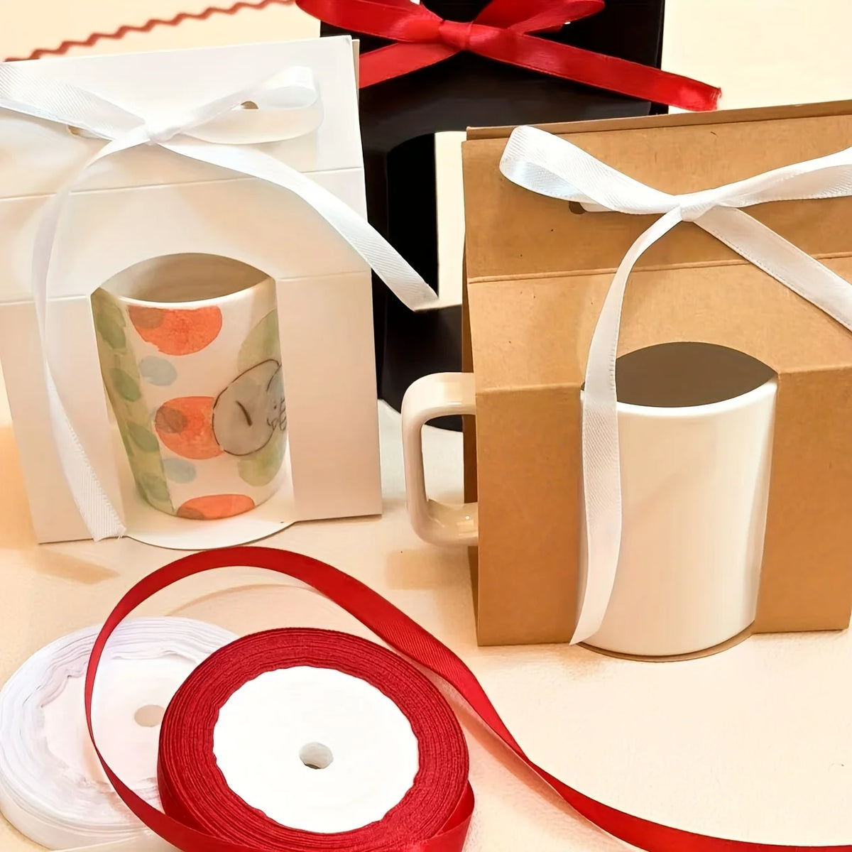 Boîte emballage tasse sublimation avec fenêtre – Lot de 12