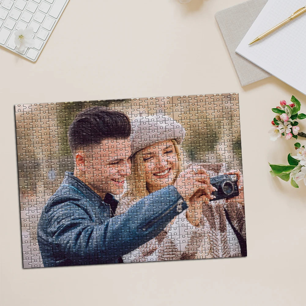 Puzzle photo personnalisé – Cadeau anniversaire couple – Souvenir sur mesure