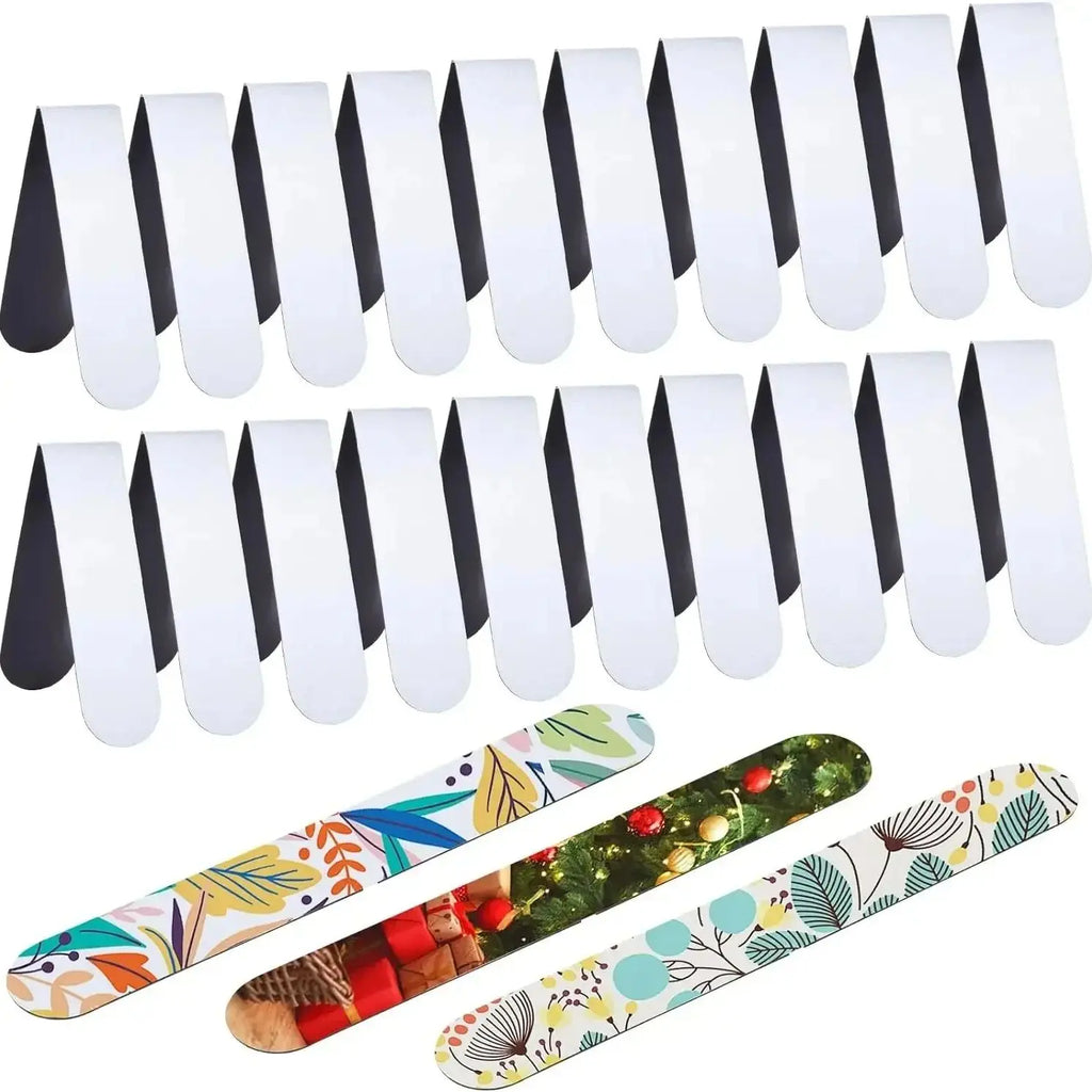 10 blank magnetic bookmarks for sublimation