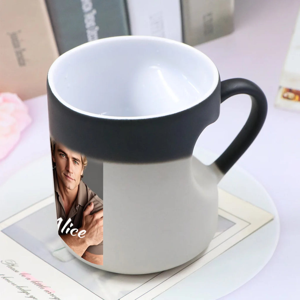 Mug thermosensible personnalisable – Photo et texte – Cadeau original