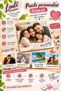 Puzzle personnalisé A4 – Photo ou texte