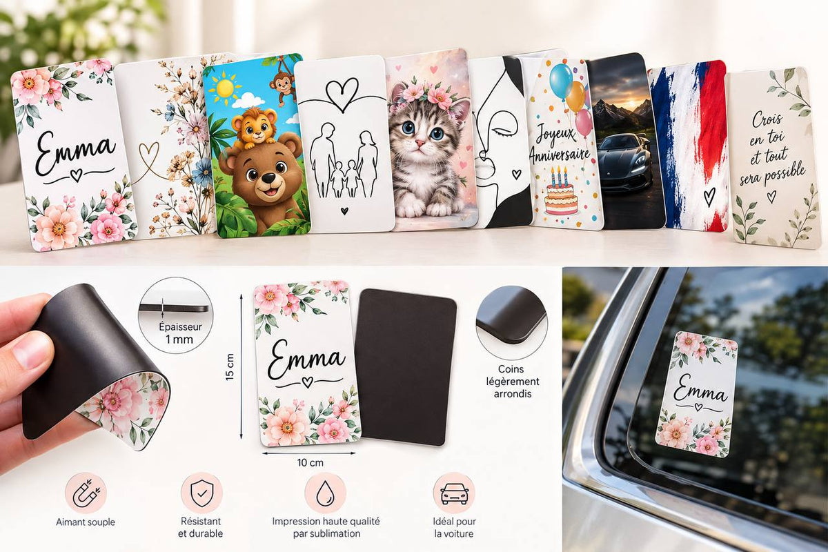 Magnet personnalisable 10x15 cm – Aimant photo haute qualité