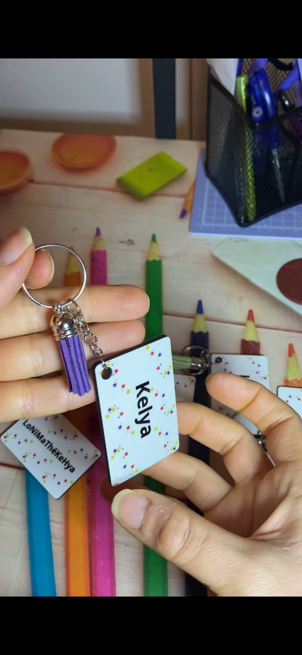 Porte-clés personnalisé – Photo ou prénom