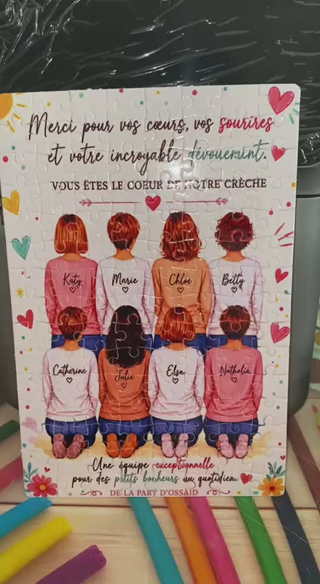 Puzzle personnalisé A4 – Photo ou texte